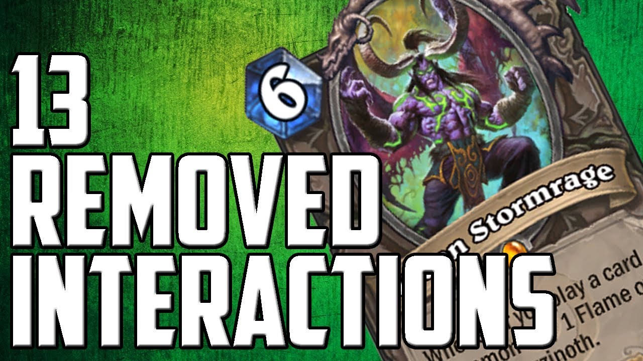 13 Removed Interactions With Illidan Stormrage | Hearthstone Ashes of Outland
