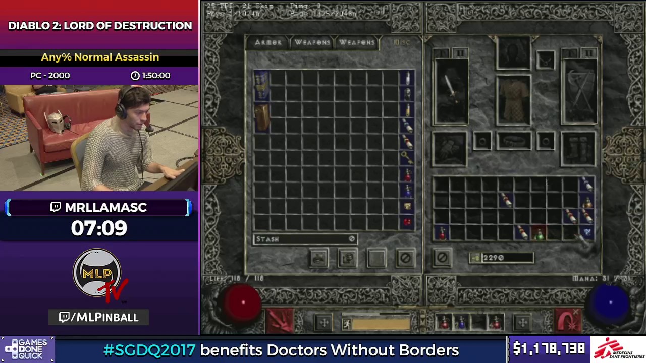 Diablo 2: Lord of Destruction by MrLlamaSC in 1:42:22 - SGDQ2017 - Part 130