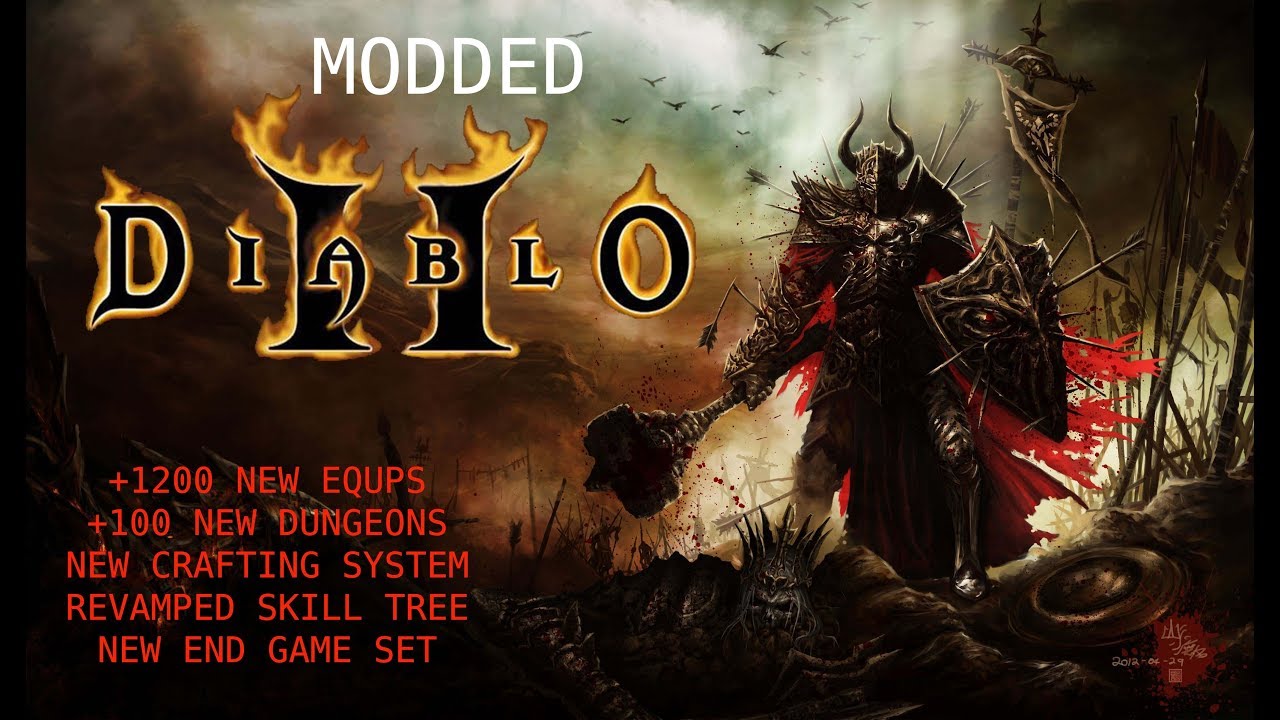 Diablo 2 Lord Of Destruction Enriched ( Update / Mod )  +1200 New Equips +100 Dungeons , etc