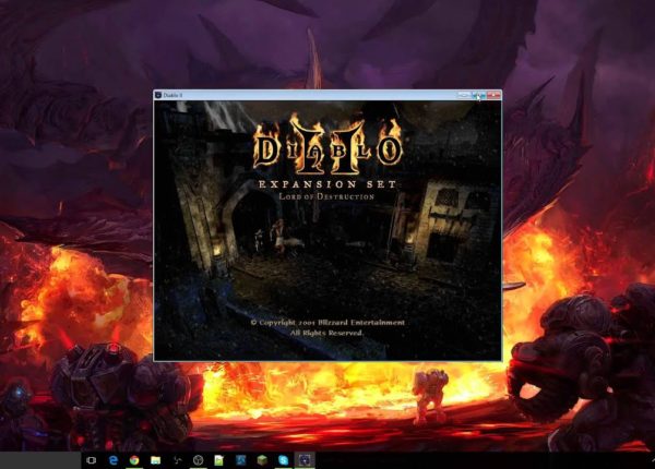How to play Diablo II LoD on Windows 10 (Windowed Fullscreen)