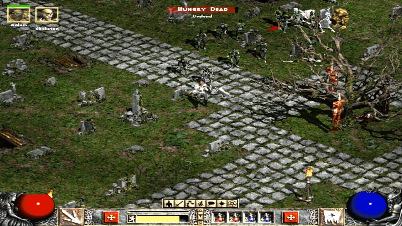 Прохождение Diablo 2: Lord of Destruction - 1 АКТ (Хардкор - Некромансер) 2 часть