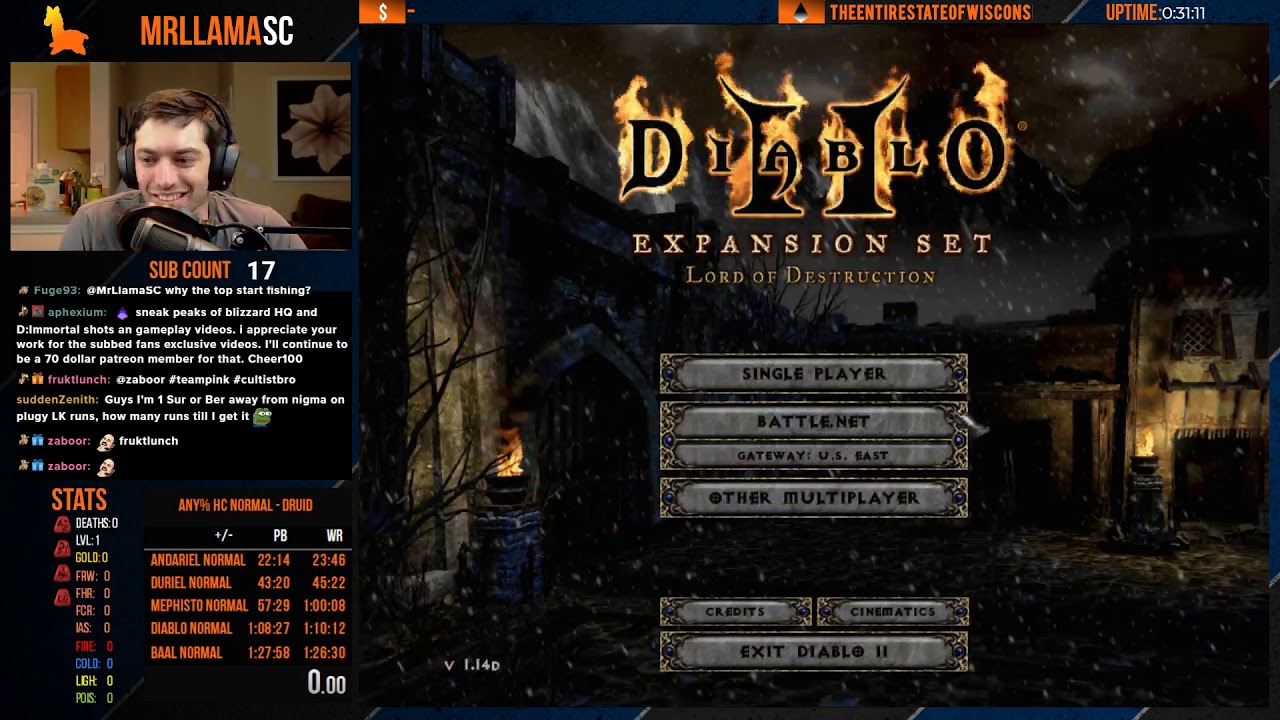 Diablo 2 - Hardcore Normal WR Attempts
