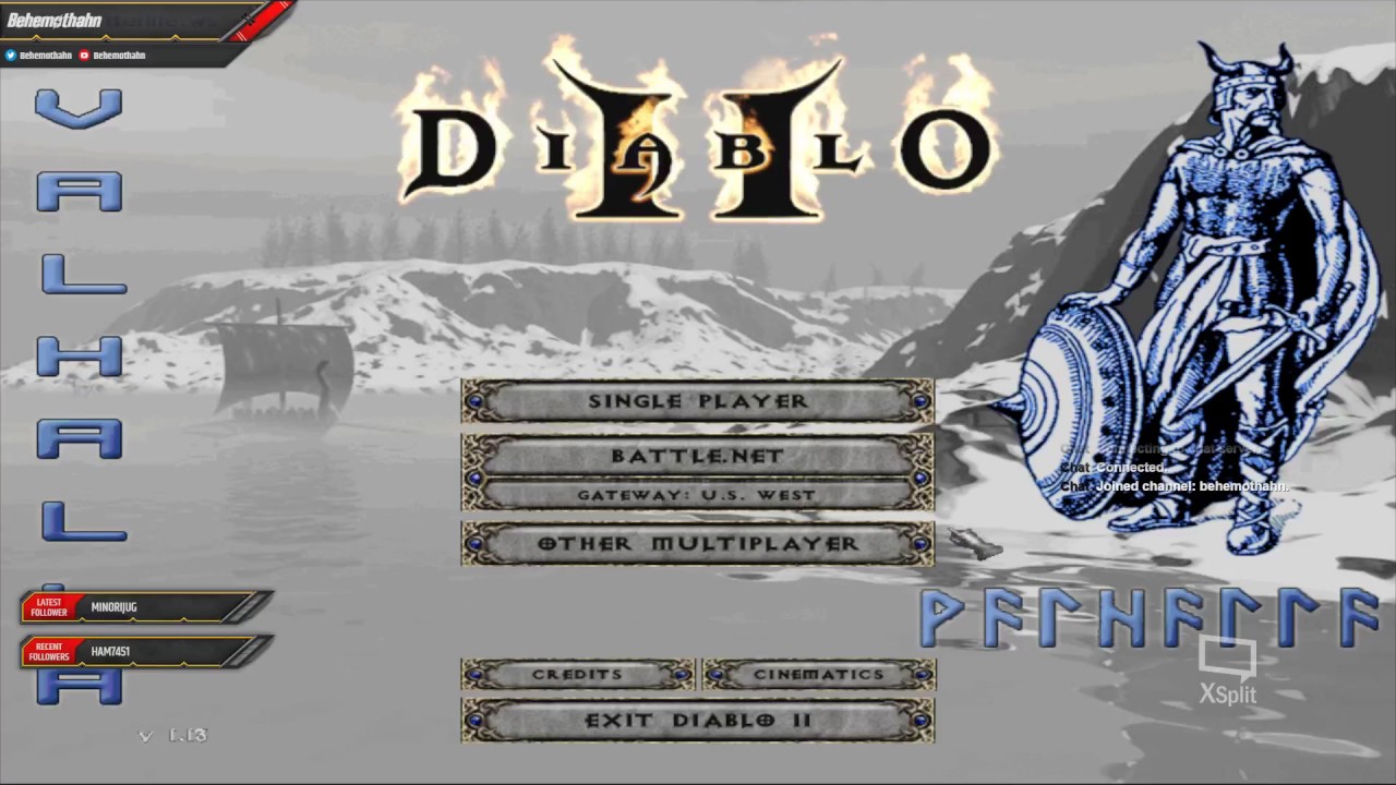 Diablo 2: LOD - Valhalla Mod - Sorceress Run