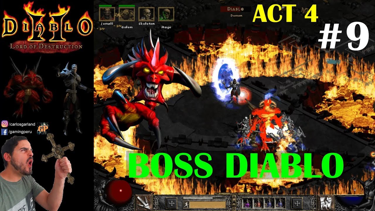 Diablo 2 LoD - EL BOSS DIABLO! ACTO 4 #9