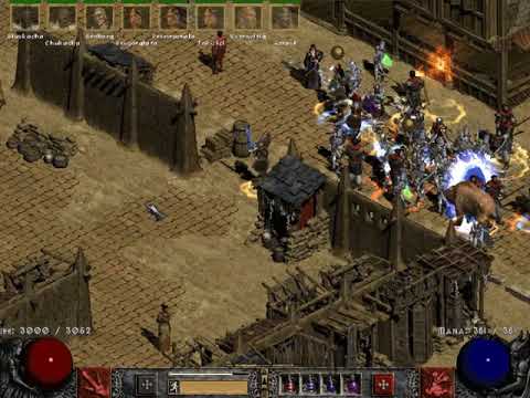 Diablo II  moving through hell with 8 chars !