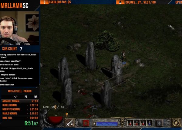 Diablo 2 - Hell Hardcore Paladin Speedrun