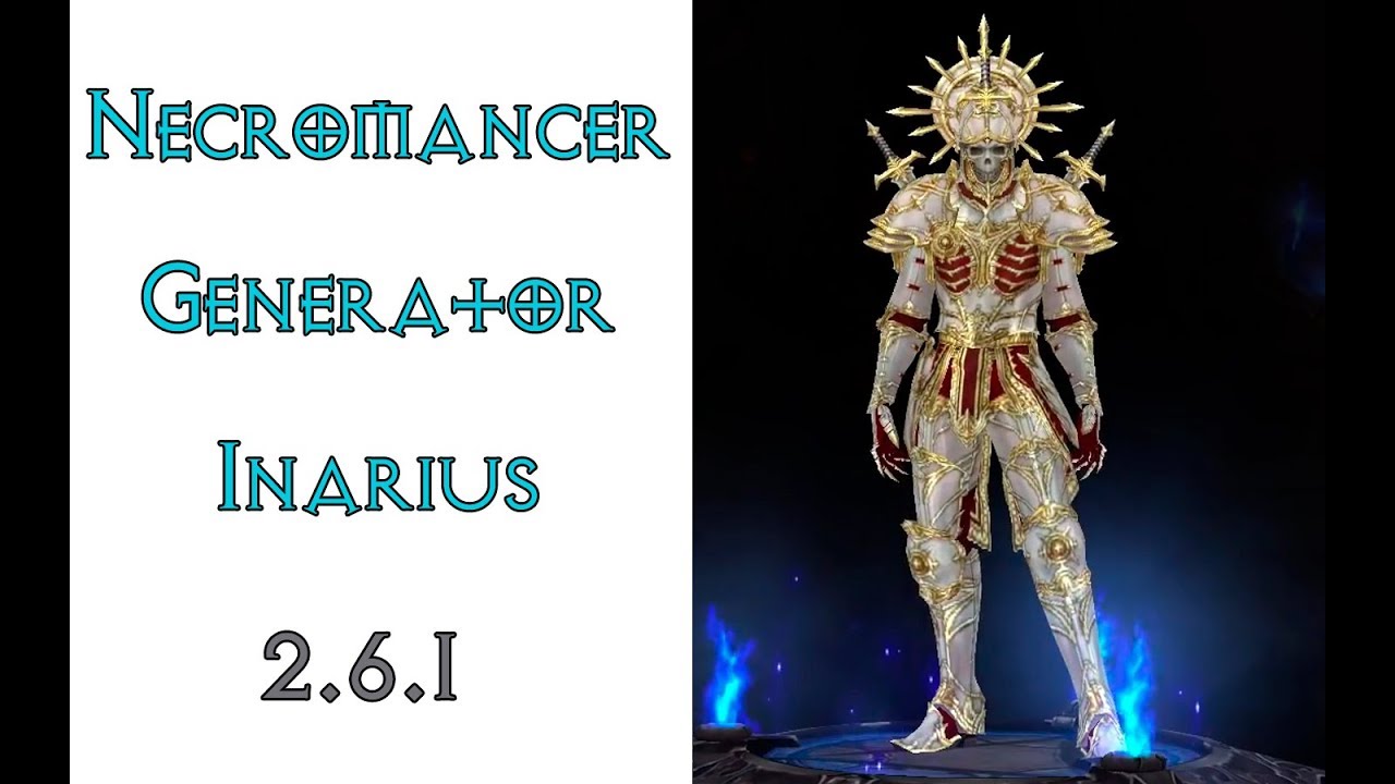Diablo 3: некромант генератор в сете Милость Инария 2.6.1