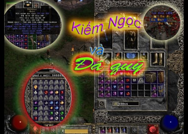 Diablo 2 - Việt hóa - 2020 - Hướng dẫn kiếm ngọc và đá quý trong game - Guide to earn gems and gems