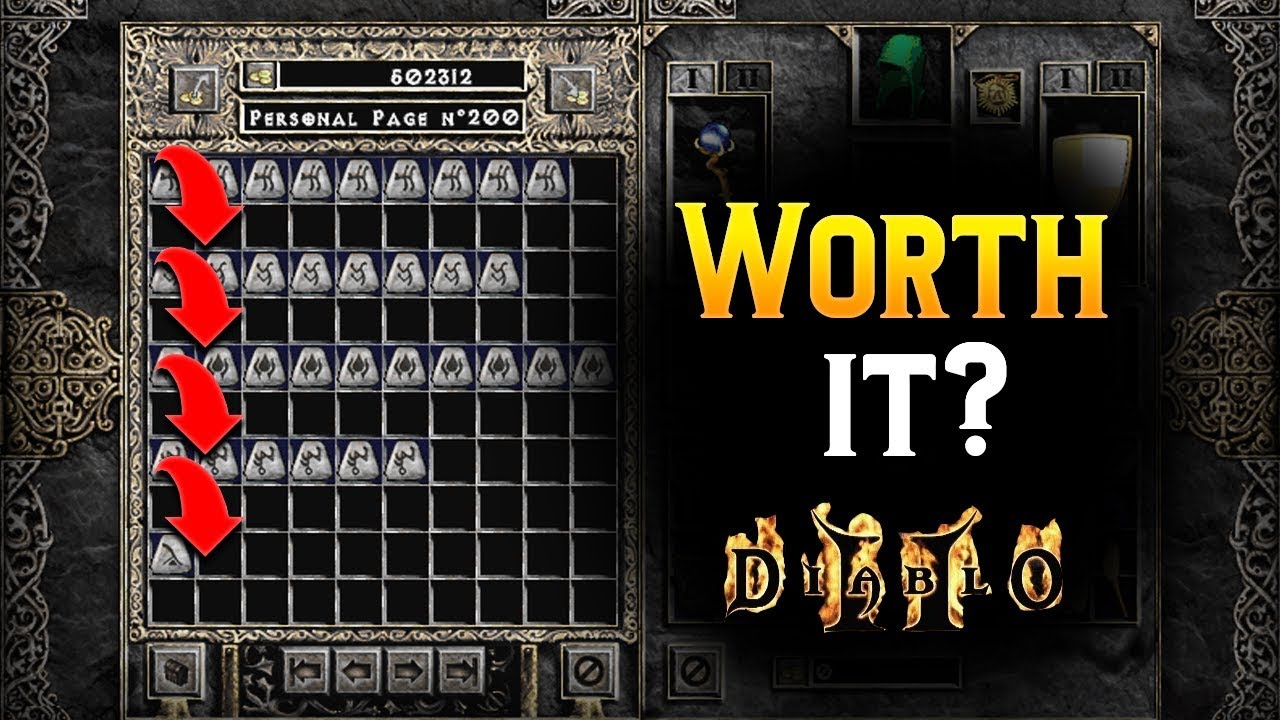 Diablo 2 - Cubing Mid Runes Worth it??