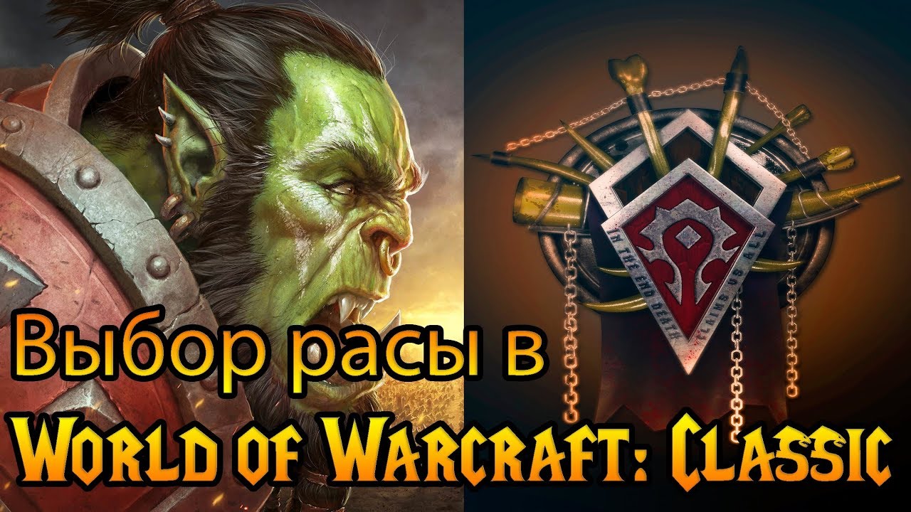 Выбор расы в World of Warcraft: Classic (#1)