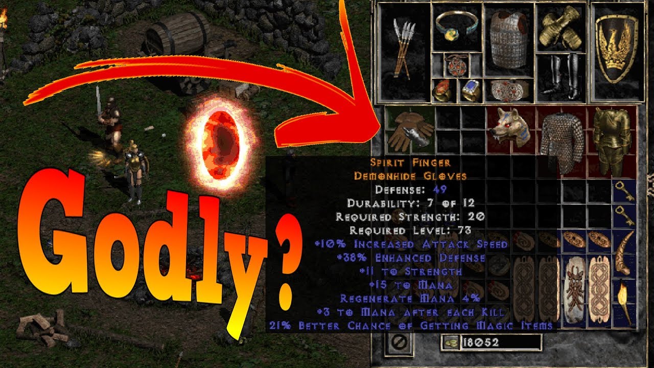 How To CRAFT GODLY GLOVES in DIABLO 2