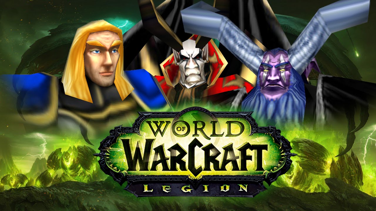 Герои Warcraft смотрят ролик "WoW: Legion"
