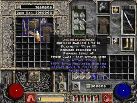 Diablo II LOD Godly Gold Barb (1 of 2) LOD [Classic]