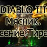 Diablo III. Прохождение. Акт 1. Смерть Мясника и спасение Тираэля.