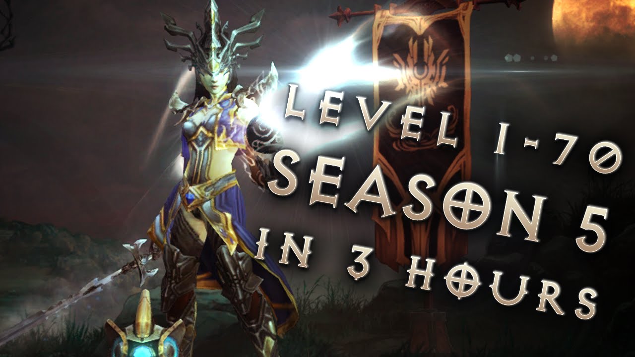 Season 5 1-70 in 3 hours: Diablo 3: Reaper of Souls Livestream Fast Leveling