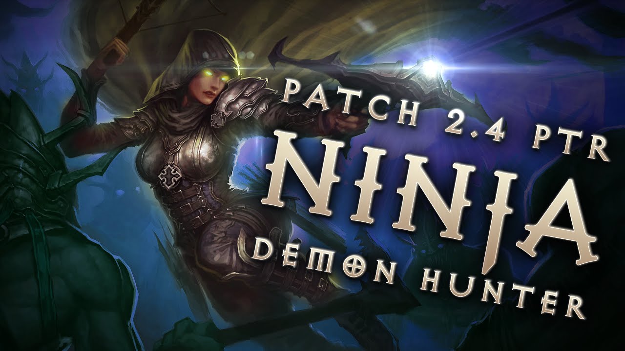 2.4 Demon Hunter "Ninja" Shadow's Mantle Build - Diablo 3 Reaper of Souls PTR