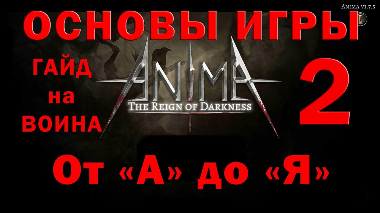 Anima основы игры 2 гайд на воина