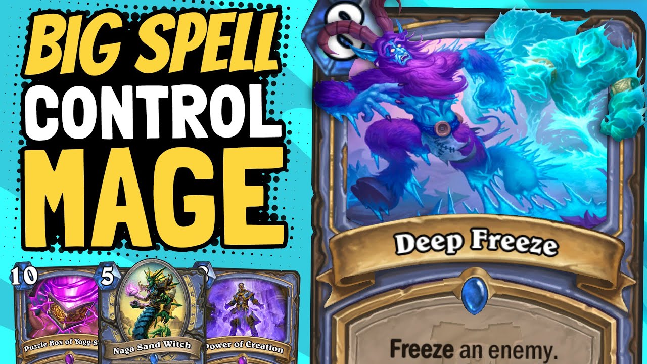 DEEP FREEZE FOR FREE!! Cheating Out BIG Spells in Control Mage! | Ashes of Outland | Hearthstone
