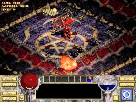 Diablo 1 Sorcerer going through Hell to kill Diablo