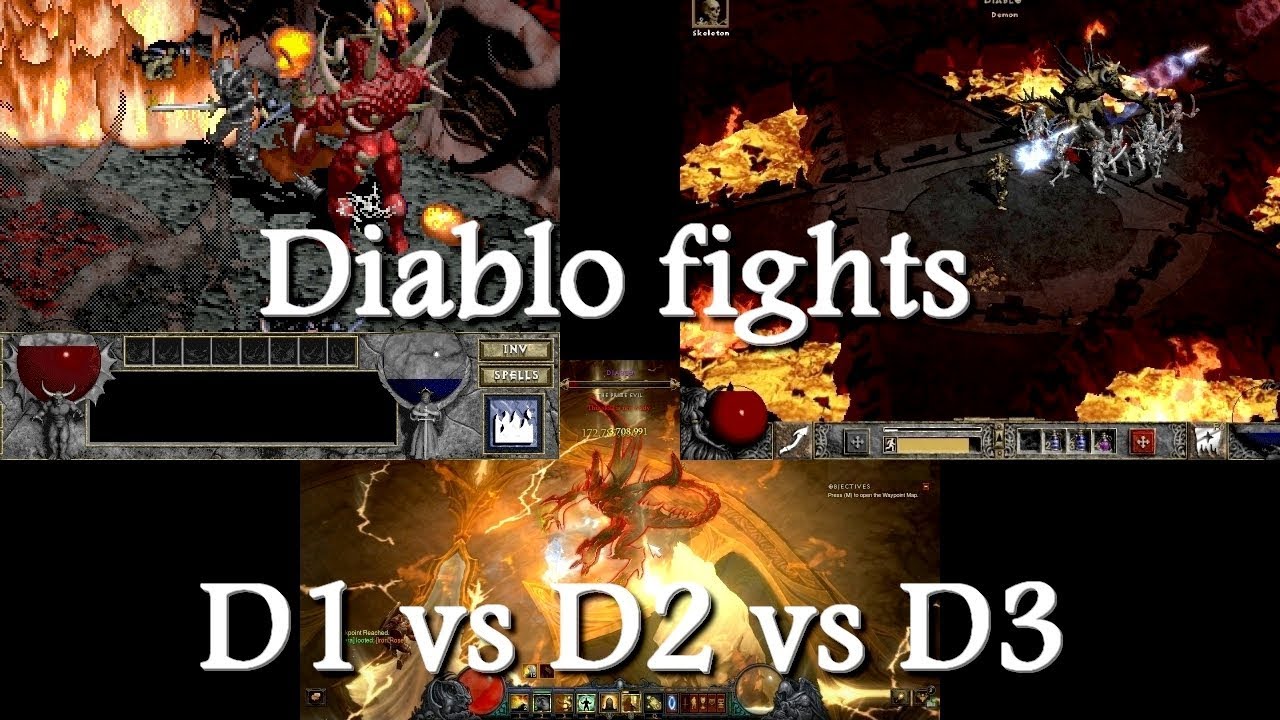 Diablo 1 vs Diablo 2 vs Diablo 3 fight