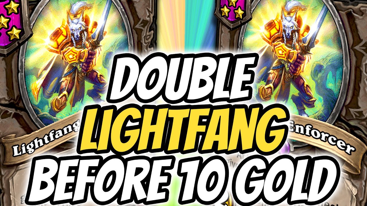 Double Lightfang Before 10 Gold - Hearthstone Battlegrounds