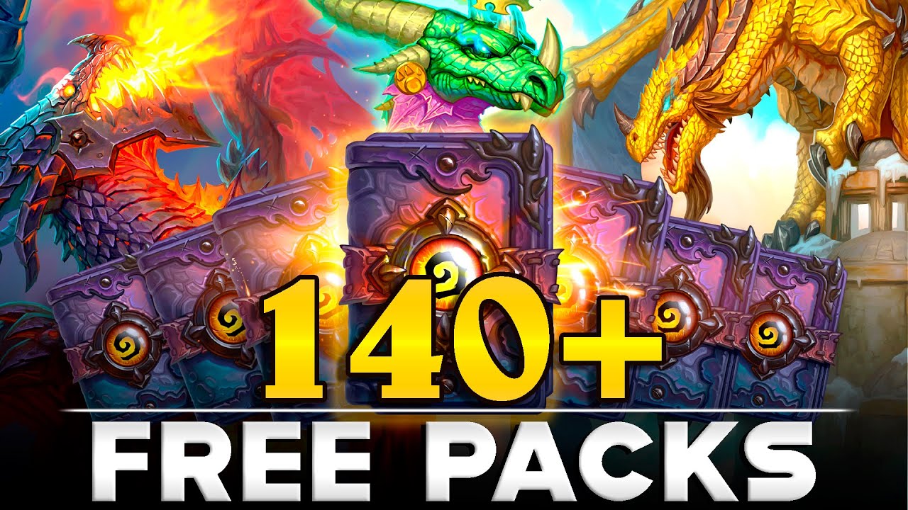 Getting 140 FREE Descent of Dragons Packs Without SPENDING MONEY! Hearthstone Resource Report.