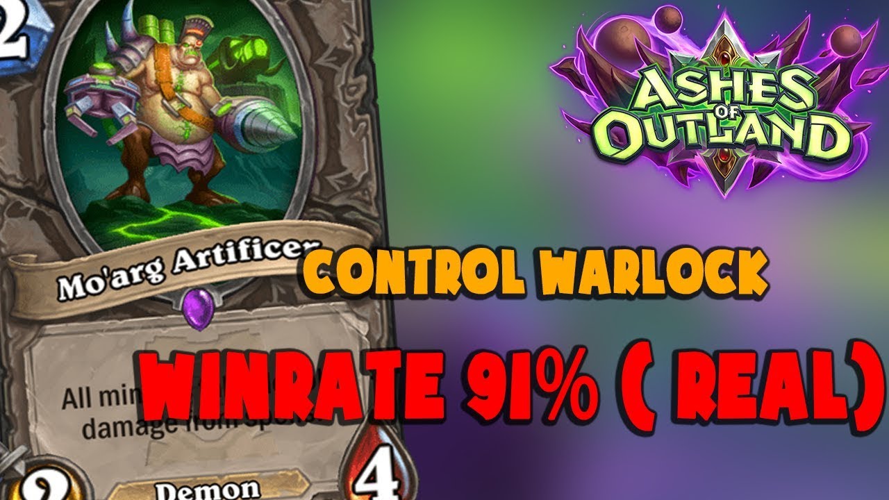 HEARTHSTONE DECK #317: Control GALAKROND WARLOCK winrate 90% | ashes of outland