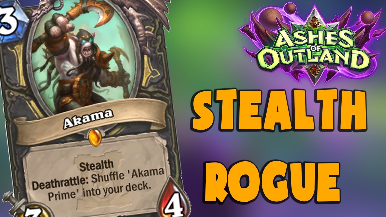 HEARTHSTONE DECK #318: STEALTH ROGUE | ashes of outland