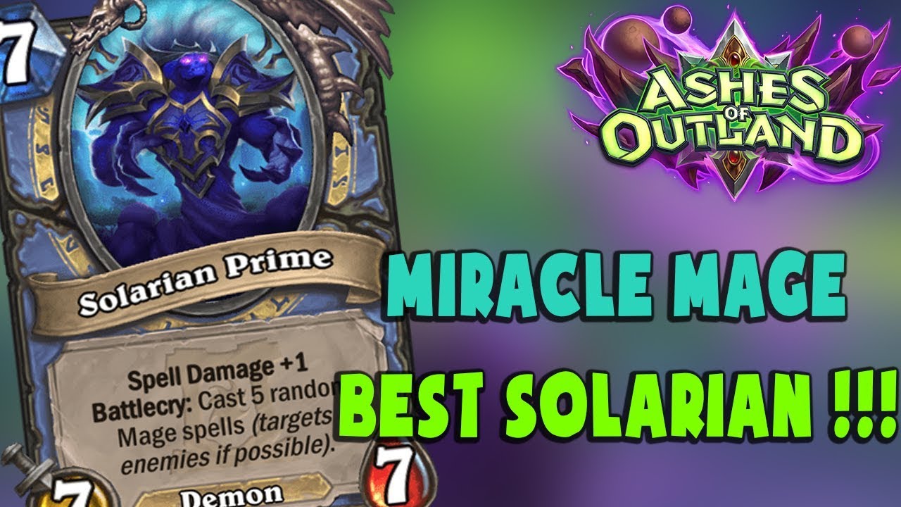 HEARTHSTONE DECK #325: MIRACLE MAGE | ashes of outland