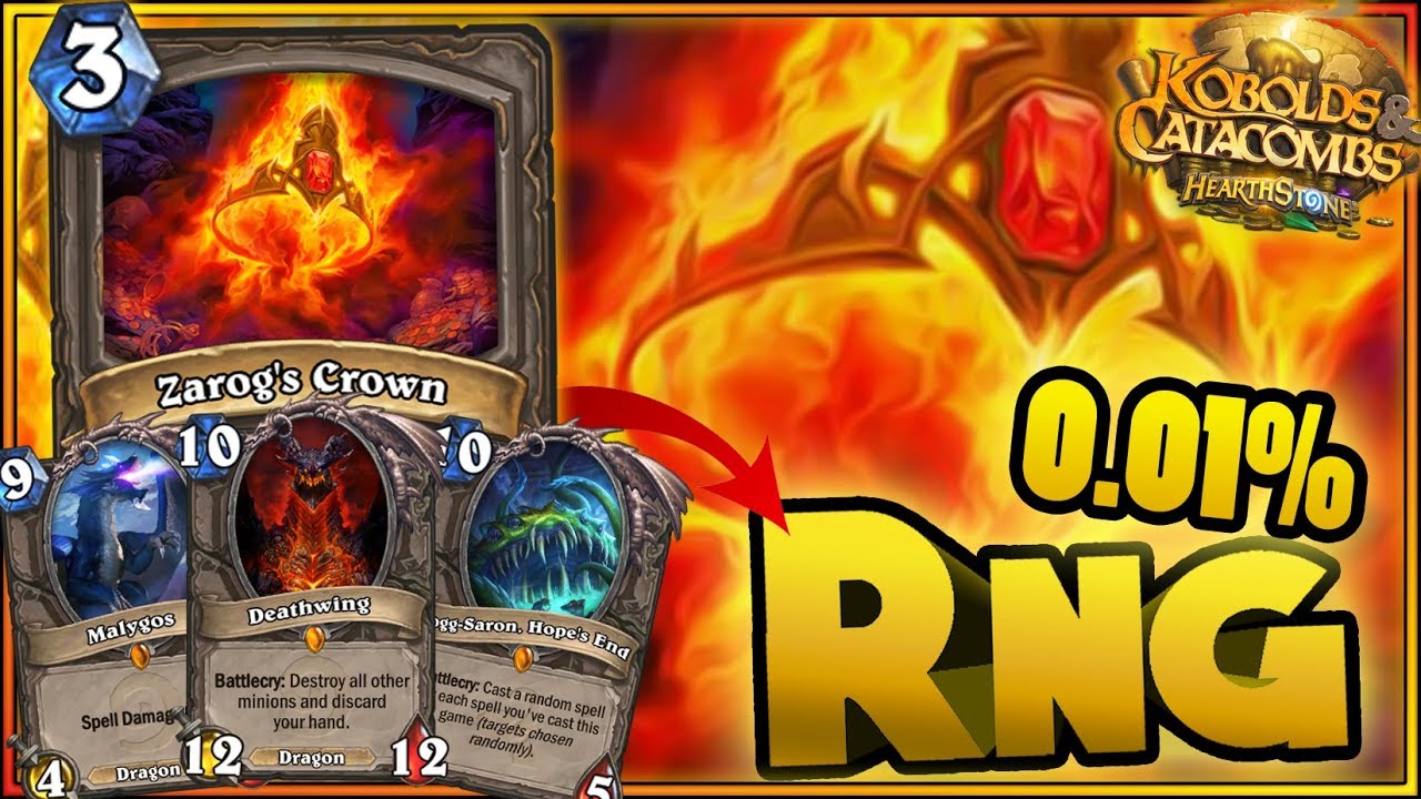 Hearthstone - 0.01% RNG, WTF Moments - Kobolds and Catacombs Funny Rng Moments