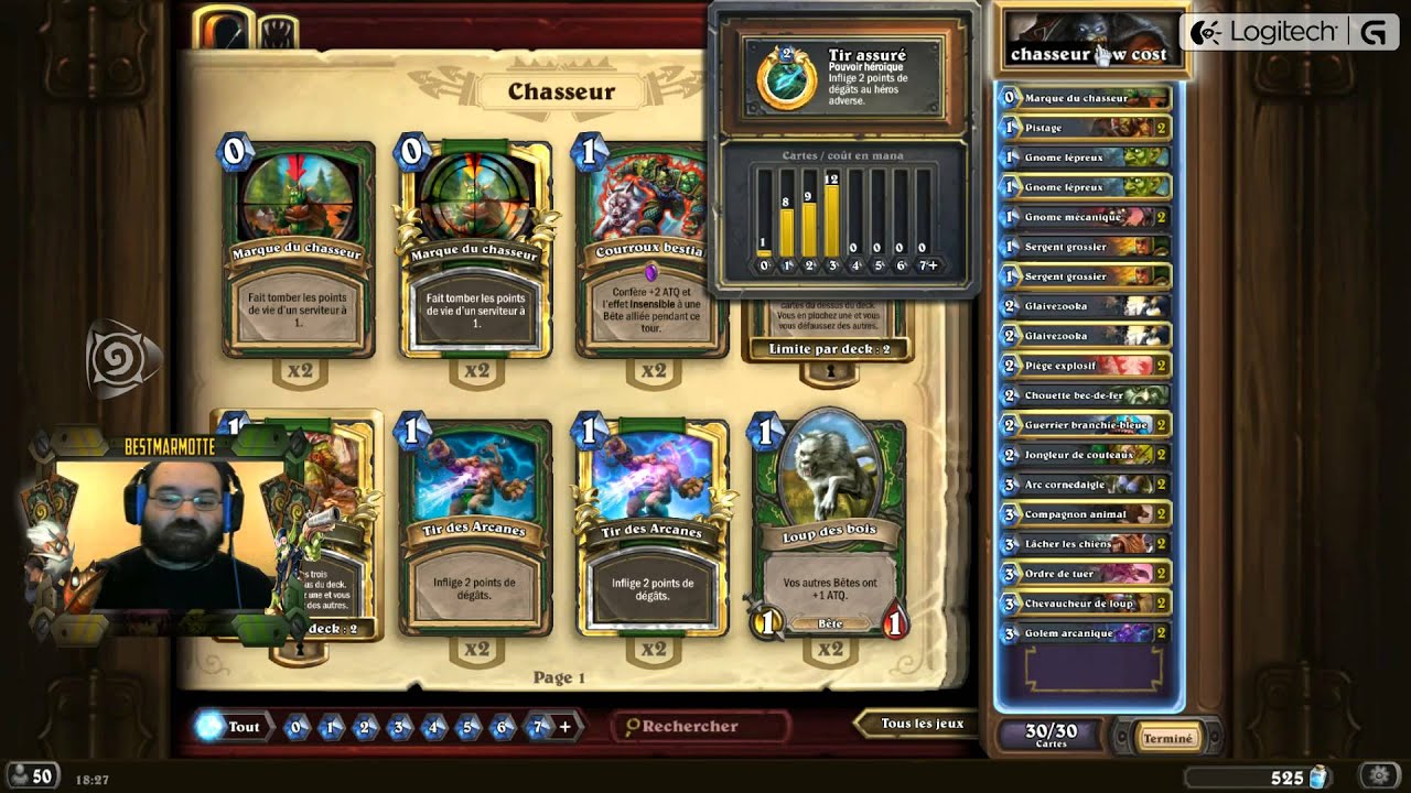 Hearthstone - Deck Low Cost légende - Chasseur