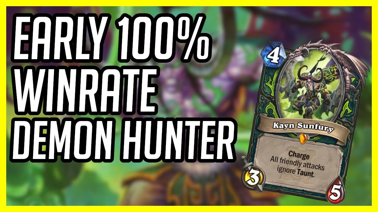 (Hearthstone) Early 100% Winrate Demon Hunter | Aggro Demon Hunter | Ashes of Outlands