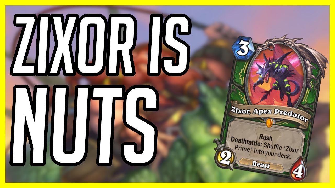 (Hearthstone Highlander Dragon Hunter) Zixor is NUTS! | Ashes of Outland