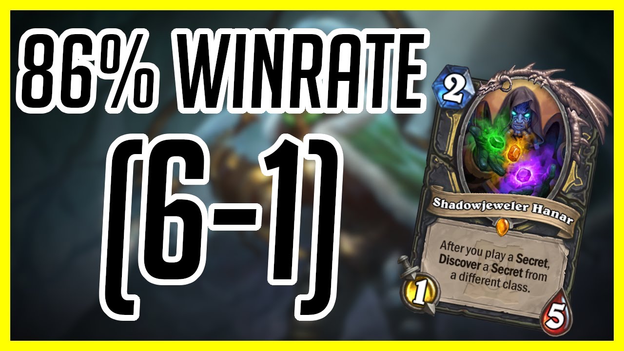(Hearthstone) I 86% Winrate (6-1) Deck | Highlander Secret Galakrond Rogue | Ashes of Outland