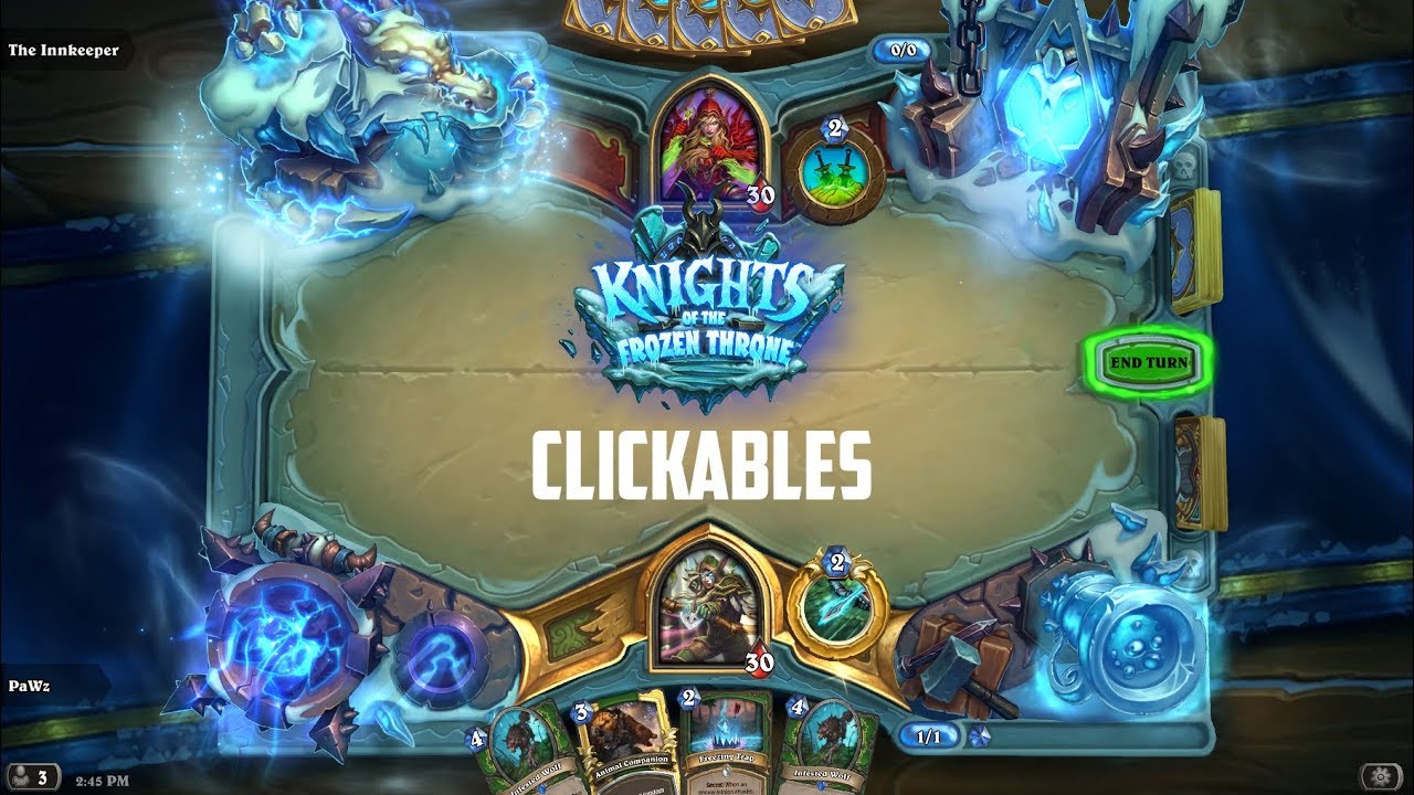 Hearthstone Knights Of The Frozen Throne Board Clickables
