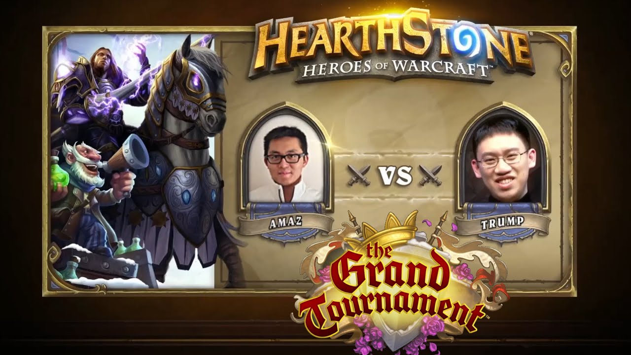 Hearthstone - The Grand Tournament - Full Game - Shaman vs Mage (Trump vs Amaz) with New Cards