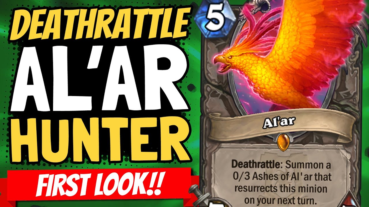 IS AL'AR ACTUALLY GOOD?? Doing Work in New Deathrattle Hunter! | Ashes of Outland | Hearthstone