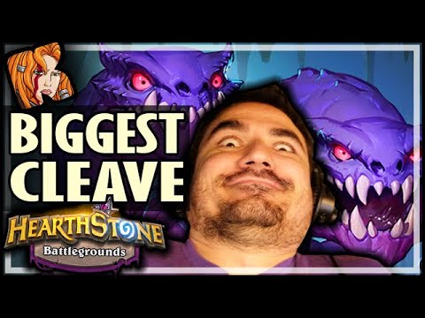 MY BIGGEST CLEAVE EVER! - Hearthstone Battlegrounds