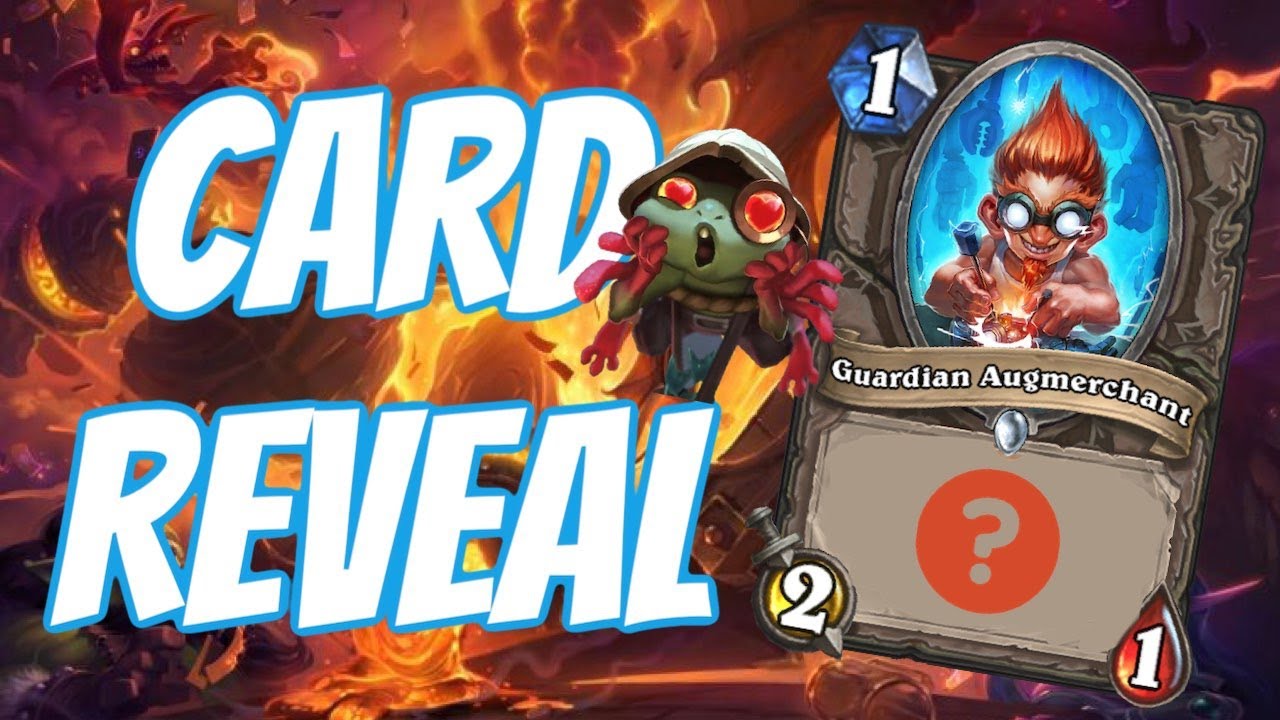 MY FIRST CARD REVEAL!! Guardian Augmerchant | Ashes of Outland | Hearthstone