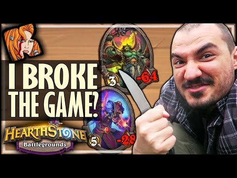 MY GAME ACTUALLY BROKE WTF?! - Hearthstone Battlegrounds
