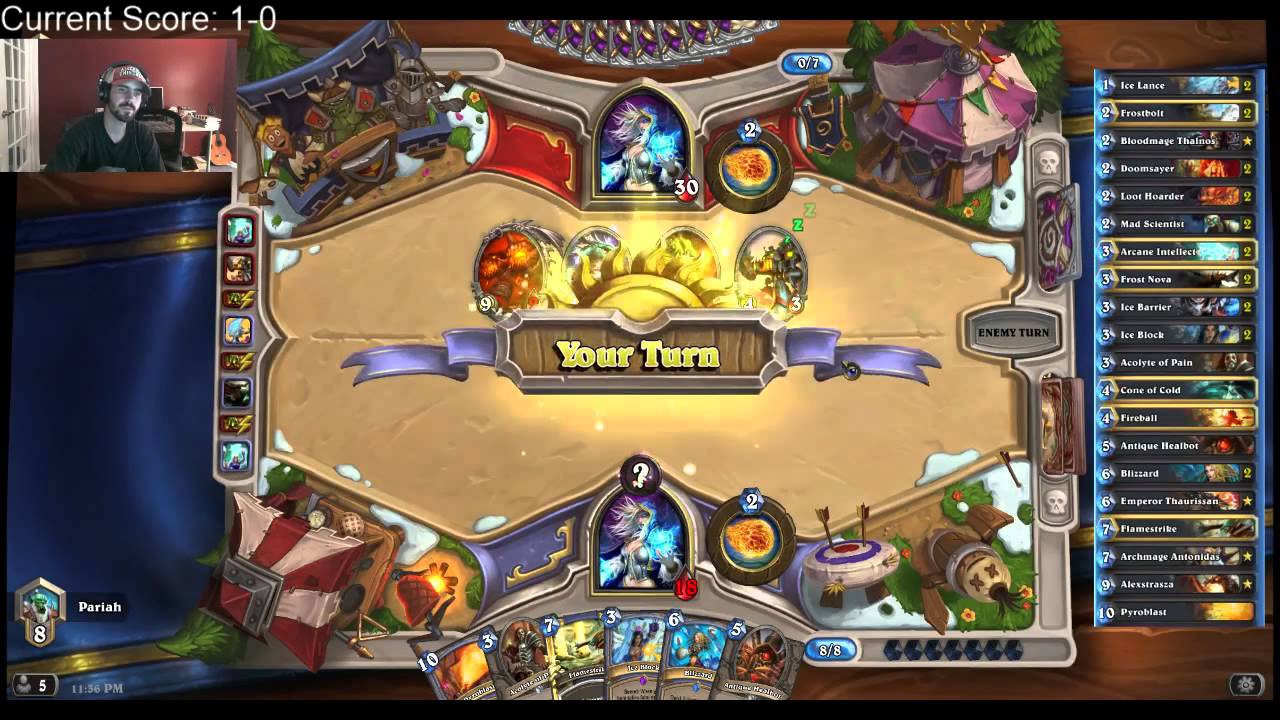 PariahHS plays Freeze Mage vs. Tempo Mage (12-30-15)