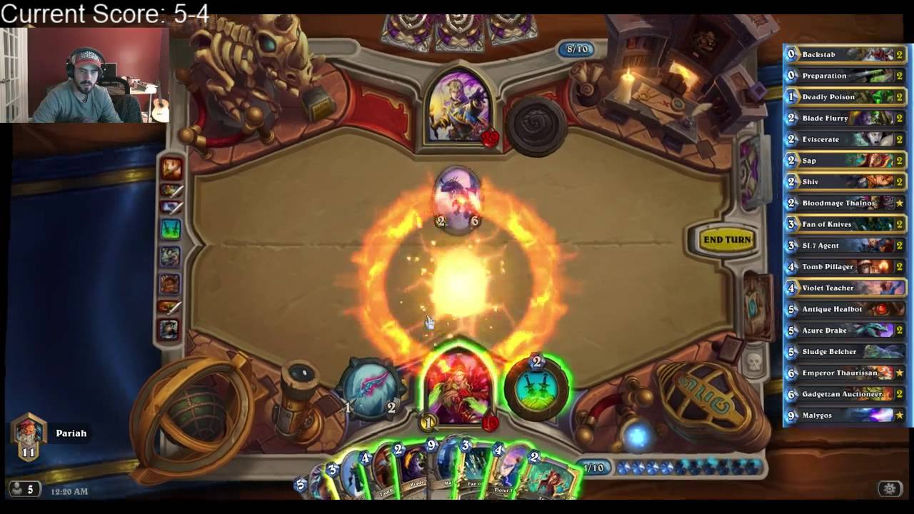 PariahHS plays Maly Rogue vs. Dragon Priest (12-19-15)
