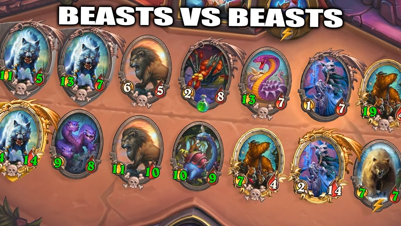 BEASTS 🐍 VS BEASTS 🐀 - Hearthstone Battlegrounds