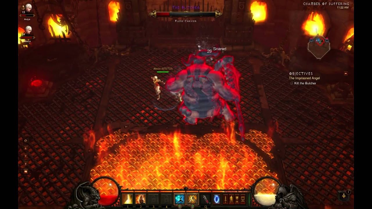Diablo 3 | 2 Monks 1 Butcher [Boss Battle]