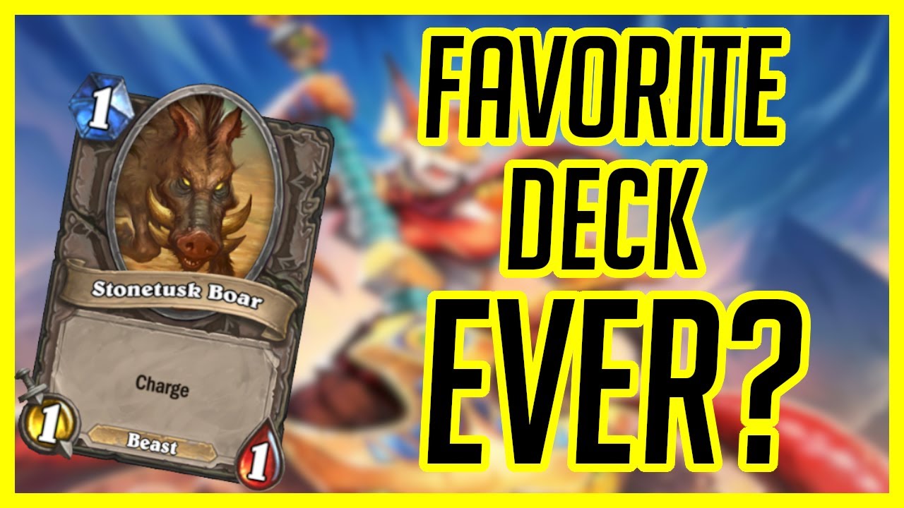 Favorite Deck of ALL TIME??? | Hearthstone | Boar Hunter OTK | Ashes of Outland