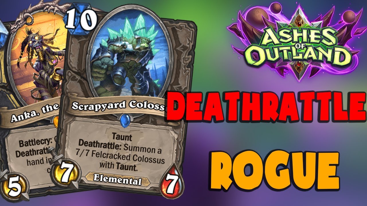 HEARTHSTONE DECK #335: DEATHRATTLE ROGUE | Ashes of Outland | Gasenpai