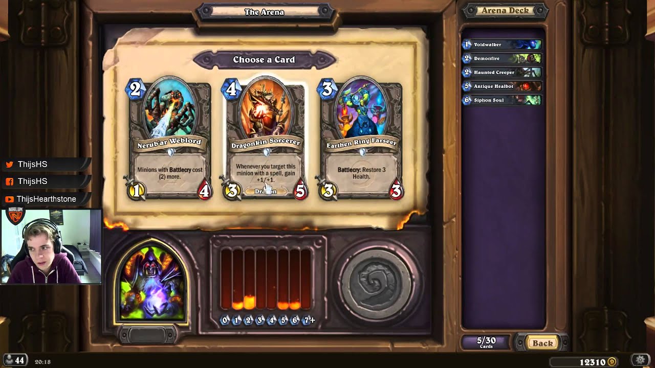 [Hearthstone] Arena Guide - How to make your deck and card decisions