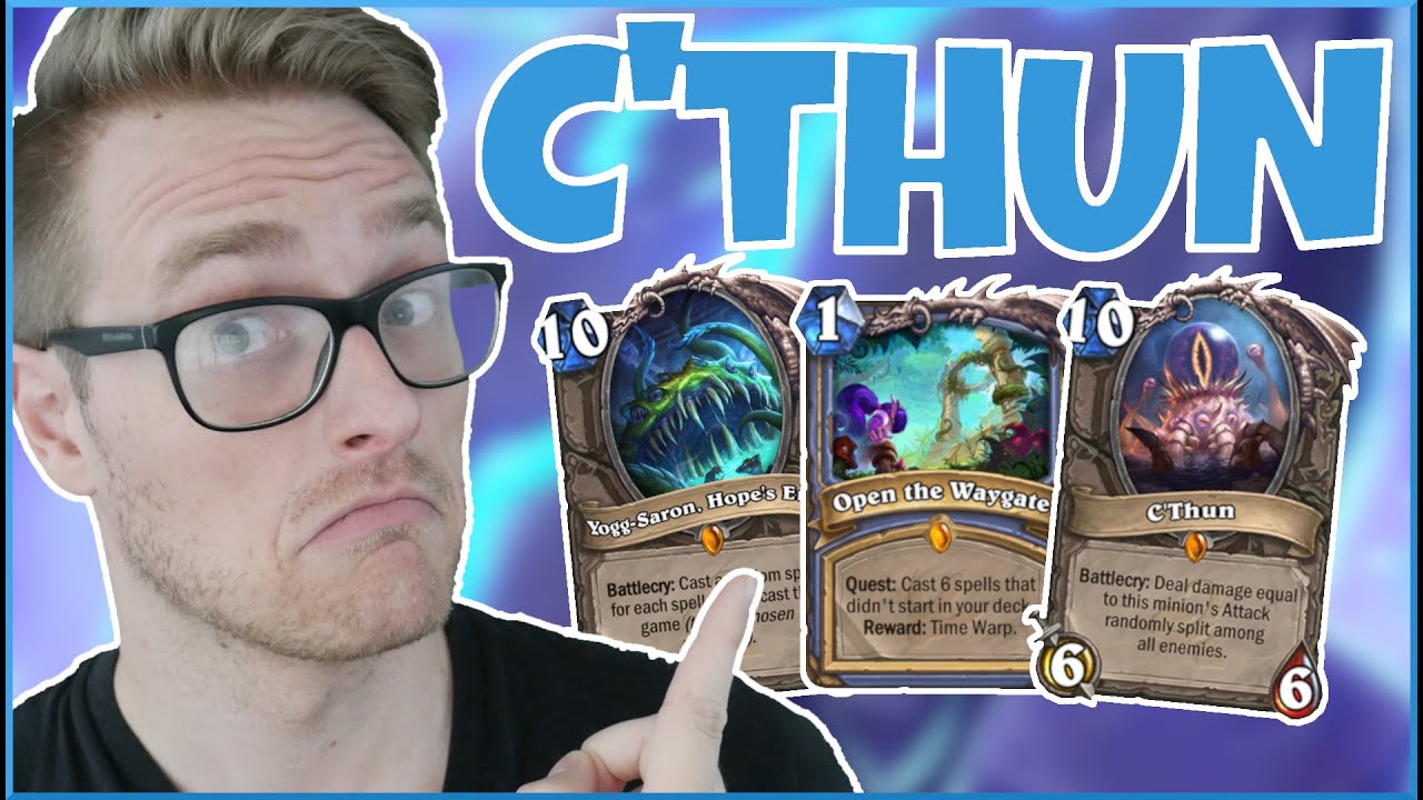 Hearthstone | TWO Old Gods in ONE Deck?! | Wild C'thun Quest Mage | Saviors of Uldum