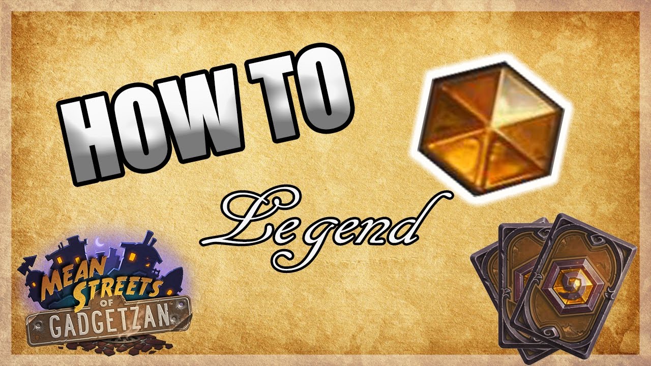 How to get Legend in HEARTHSTONE