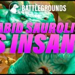 New Unit Rabid Saurolisk is Insane | Dogdog Hearthstone Battlegrounds